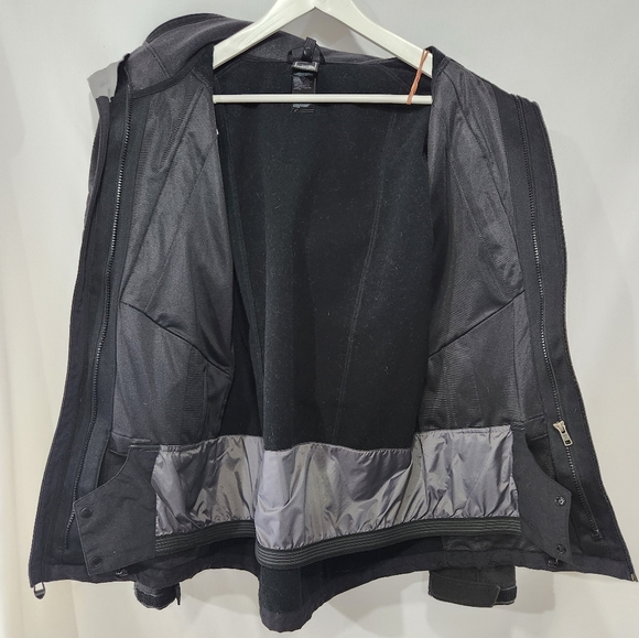 Essential THE NORTH FACE Black Apex Water Resistant Shell Overcoat w/ Hood sz S - Picture 14 of 14